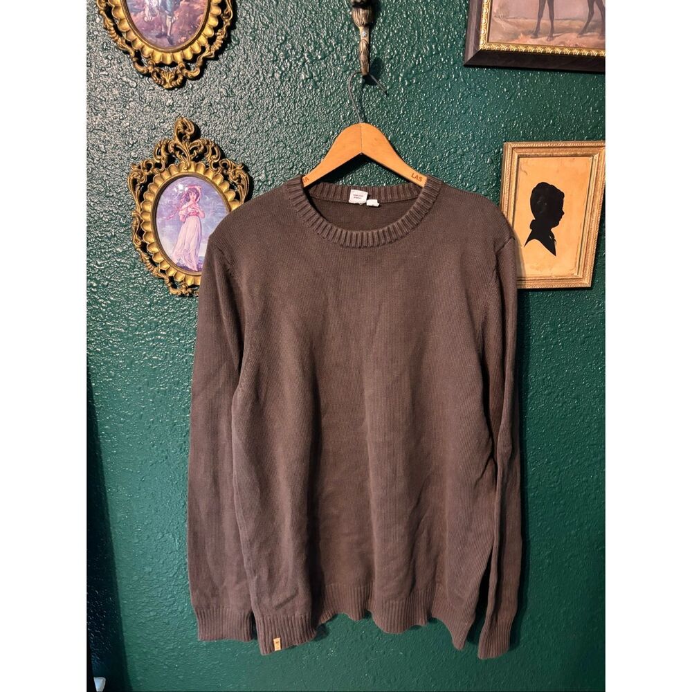 Tentree Mens Brown 100% Organic Cotton Sweater Sz Large